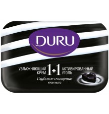 Мыло туалетное Duru 1+1 Активированный уголь (80 гр)