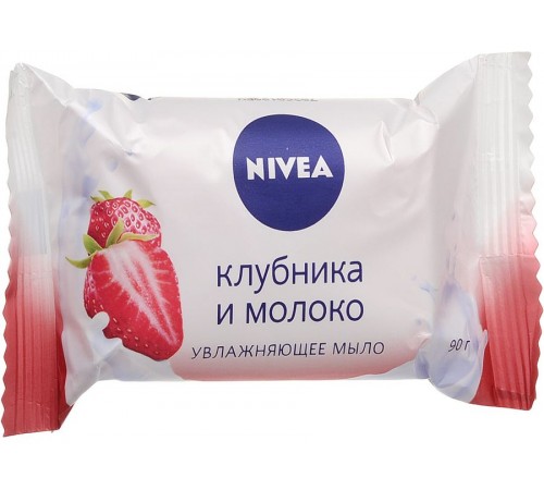 Мыло-уход Nivea Клубника и Молоко (90 гр)