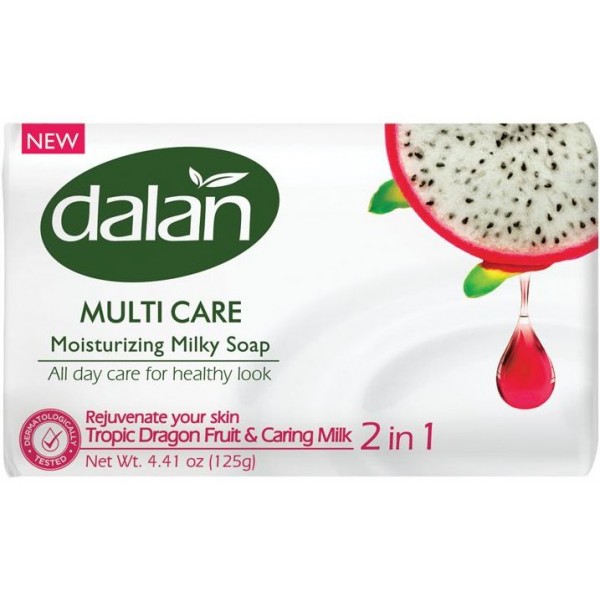 Мыло туалетное Dalan Multi Care Питахайя и Молоко (150 гр) Мыло туалетное Dalan Multi Care Питахайя и Молоко (150 гр)