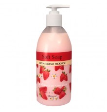Крем-мыло Magrav Soft Soap Клубника со сливками (530 мл)