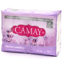Мыло туалетное Camay French Lavender Французкая лаванда (4*75 гр)