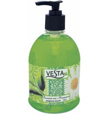 Мыло жидкое Vesta Зеленый чай с Ромашкой - дозатор (500 мл)