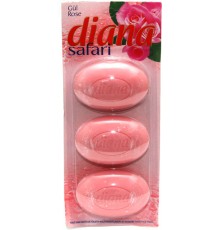 Мыло туалетное Diana Safari Роза (3*115 гр)