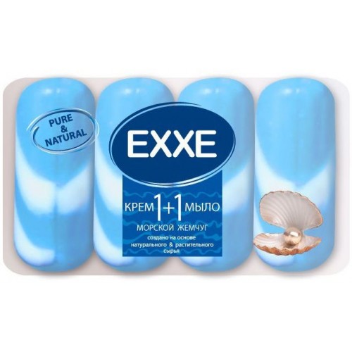 Мыло туалетное EXXE 1+1 Морской жемчуг (4*90 гр)