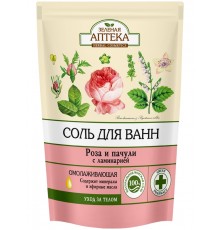 Соль для ванн Зеленая Аптека Роза и пачули (500 гр)