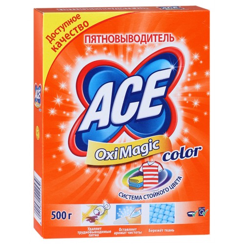 Пятновыводитель ACE Oxi Magic Color (500 гр)