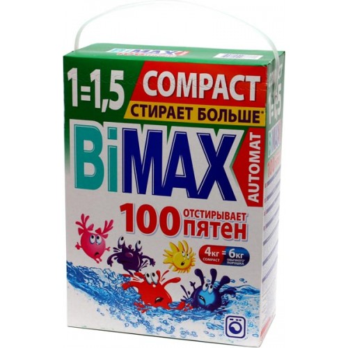 Стиральный порошок Bimax Compact Автомат 100 Пятен (4 кг)