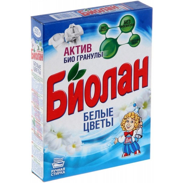 Стиральный порошок Биолан Актив Белые цветы (350 гр) Стиральный порошок Биолан Актив Белые цветы (350 гр)