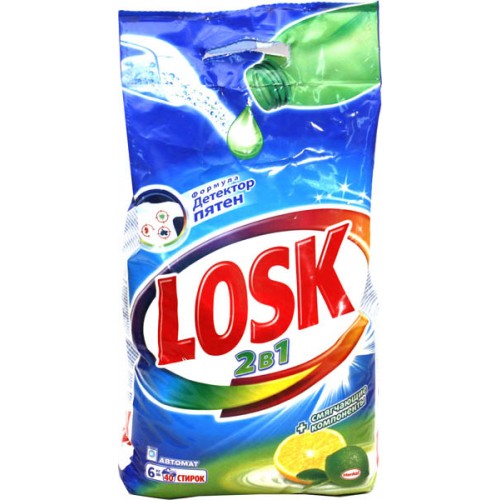 Стиральный порошок Losk Автомат Лимон 2в1 (6 кг)