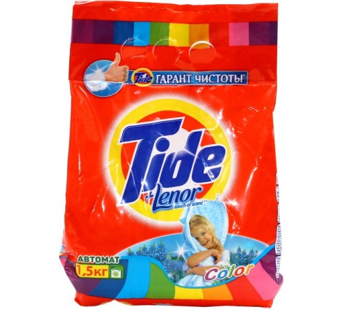 Стиральный порошок Tide Автомат Color Lenor Touch of Scent (1.5 кг)