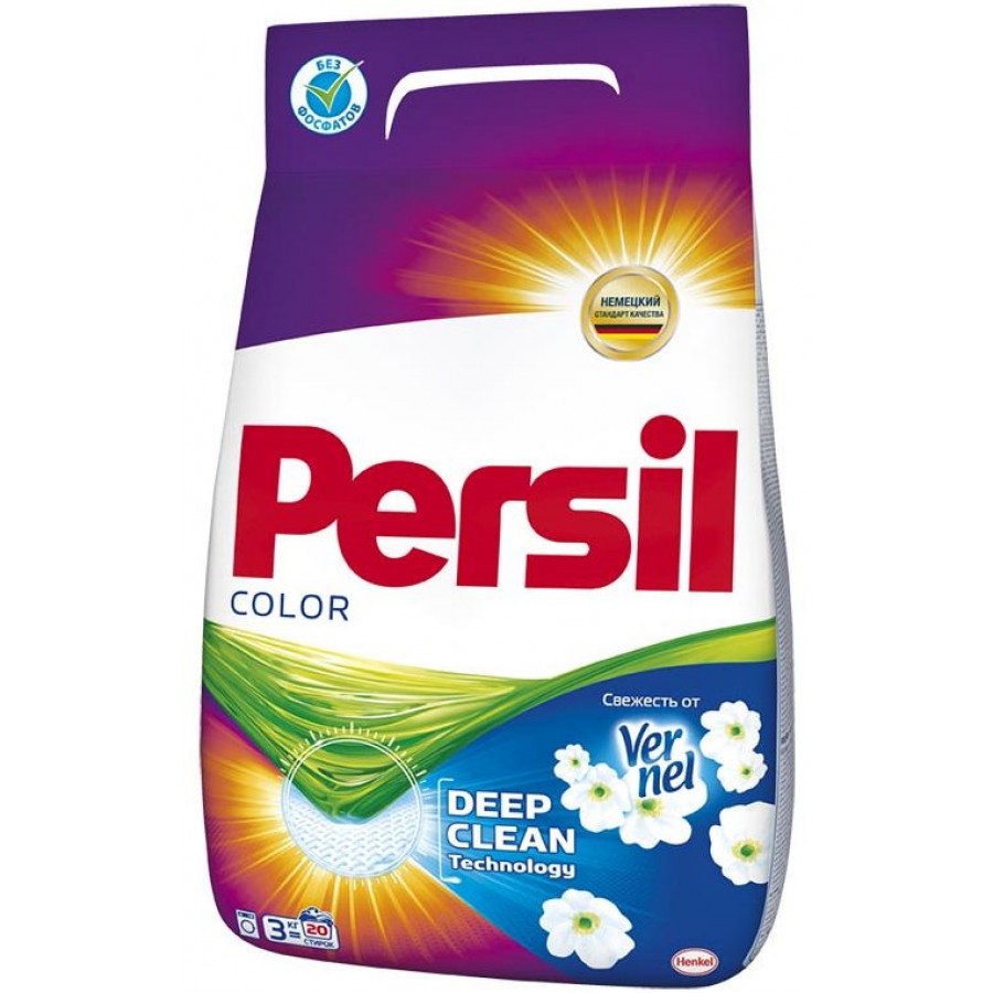 Стиральный порошок автомат 3кг Persil Персил Color, свежесть от Vernel