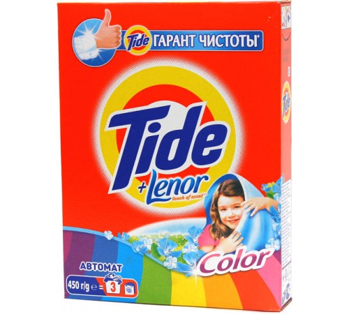 Стиральный порошок Tide Автомат Color Lenor Touch of Scent (450 гр)