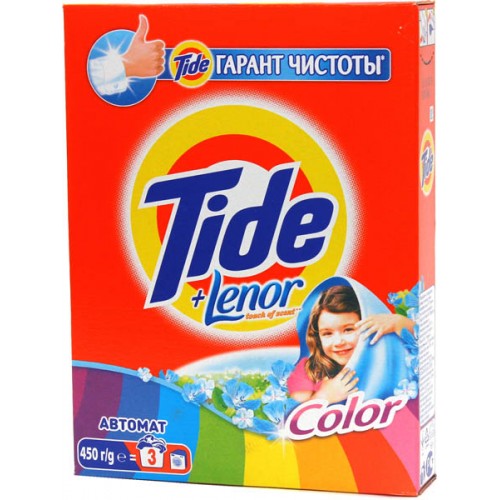 Стиральный порошок Tide Автомат Color Lenor Touch of Scent (450 гр)