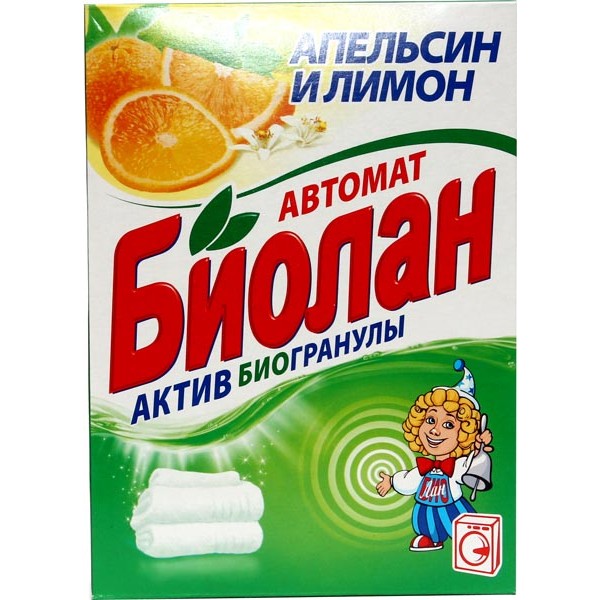 Стиральный порошок Биолан Автомат Апельсин и Лимон (350 гр) Стиральный порошок Биолан Автомат Апельсин и Лимон (350 гр)
