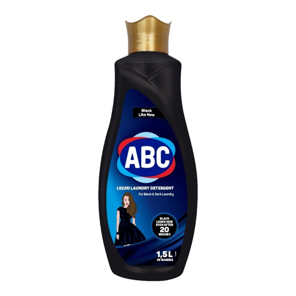 Средство для стирки жидкое ABC Для черного и темного белья (1.5 л) Средство для стирки жидкое ABC Для черного и темного белья (1.5 л)