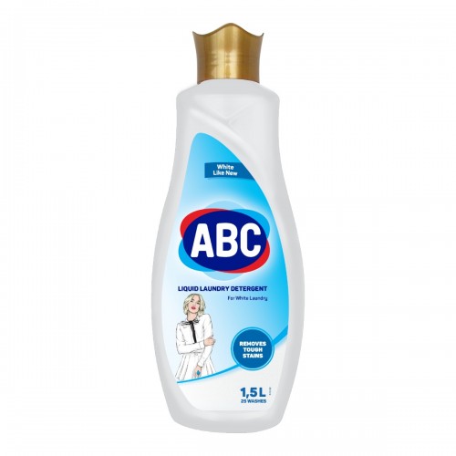 Жидкий стиральный порошок ABC Для белого (1.5 л)
