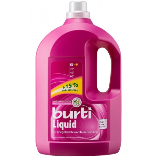 Жидкое средство для стирки Burti Liquid Для цветного и тонкого белья (3 л)