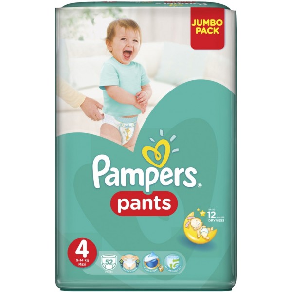 Подгузники-трусики Pampers Pants №4 Maxi 9-14 кг (52 шт)