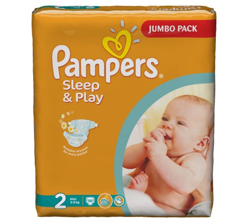 Подгузники Pampers - Sleep & Play Mini (3-6 кг), 88 шт.