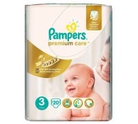Подгузники Pampers Premium Care №3 Mini 5-9 кг (20 шт)