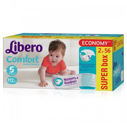 Подгузники детские Libero Comfort 5 10-16 кг 112 шт