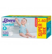 Подгузники детские Libero Comfort 4 7-14 кг 120 шт