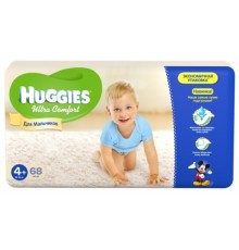 Подгузники Huggies Ultra Comfort для мальчиков 4+ 10-16 кг (68 шт)