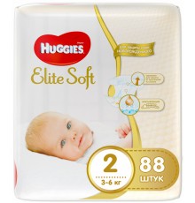 Подгузники Huggies Newborn №2 3-6 кг (88 шт)