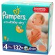 Подгузники Pampers Active Baby-Dry 4 Maxi 7-14кг (132 шт)