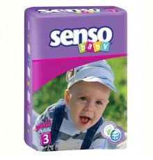 Подгузники SENSO baby размер 3 (4-9 кг) 70 шт.