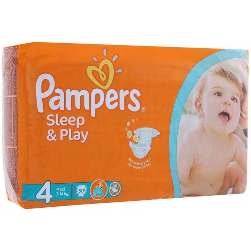 Подгузники Pampers Sleep&Play #4 Maxi 7-14 кг (50 шт)