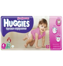 Трусики-подгузники Huggies Little Walkers для девочек №4 9-14кг (52 шт)