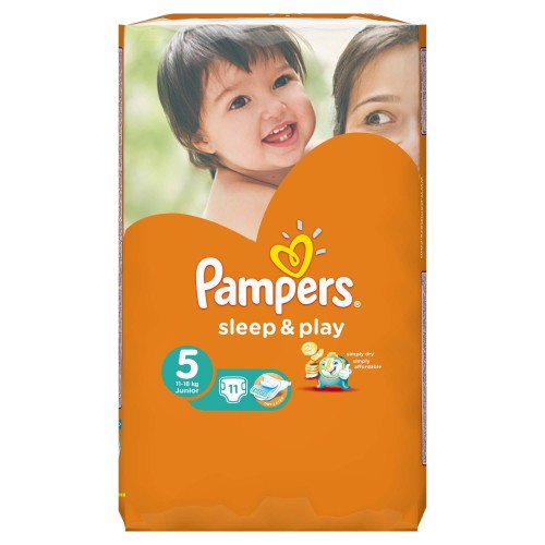 Подгузники Pampers Sleep & Play Junior 5 11-18 кг (11 шт)