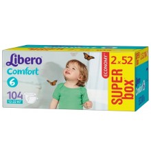 Подгузники детские Libero Comfort 6 12-22 кг 104 шт