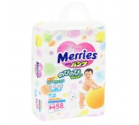 Трусики Merries M (6-10 кг), 58 шт.