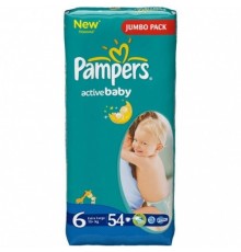 Подгузники Pampers - Active Baby Extra Large (15+ кг), 54 шт.