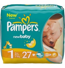 Подгузники Pampers New Baby 1 Newborn 2-5 кг (27 шт)