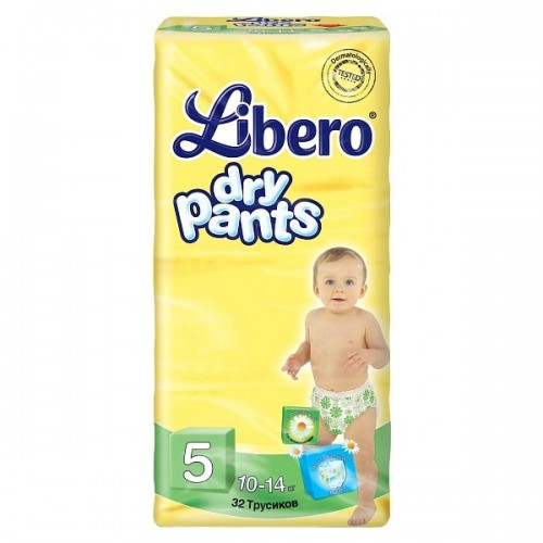 Трусики Libero Dry Pants (№ 5) Maxi Plus 10-14 кг, 32 шт