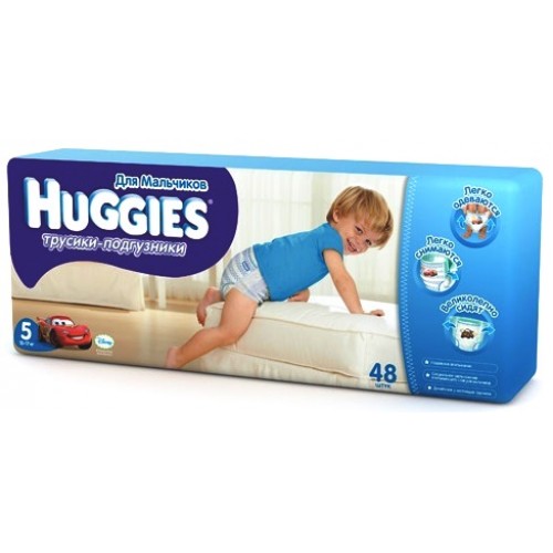 Трусики-подгузники Huggies для мальчиков №5 13-17кг (48 шт)