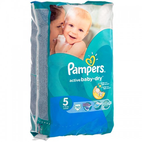 Подгузники Pampers Active Baby-Dry Размер 5 Junior 11-16 кг (10 шт)