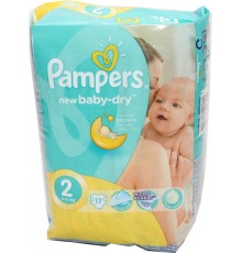 Подгузники Pampers New Baby-Dry Mini №2 3-6 кг (17 шт)