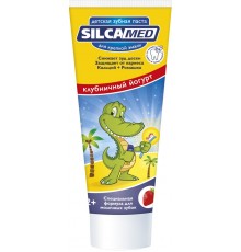 Зубная паста детская Silca Med Клубничный йогурт 2+ (65 мл)