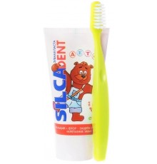 Зубная паста детская Silca Dent Кола + щетка (65 мл)