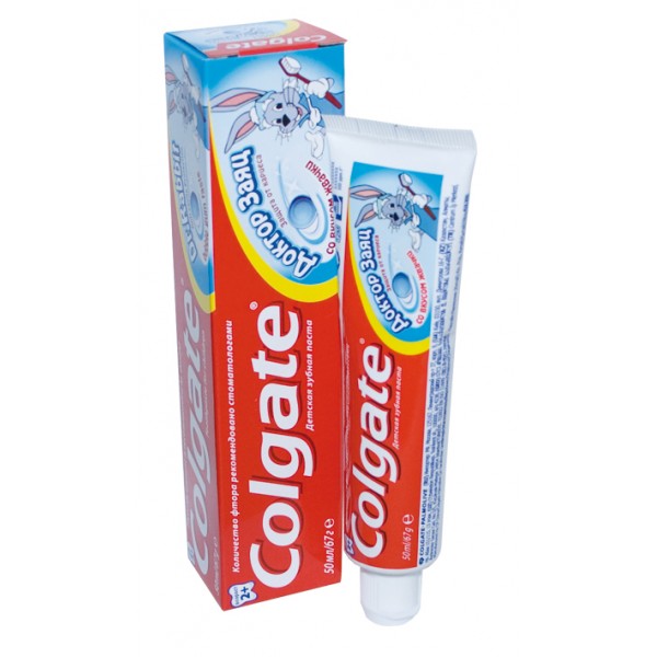 Зубная паста детская Colgate Доктор Заяц Вкус жвачки (50 мл)