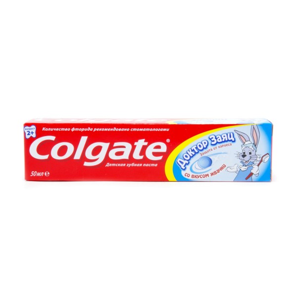 Зубная паста детская Colgate Доктор Заяц Вкус жвачки (50 мл)