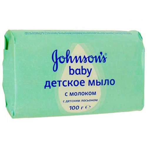 Мыло туалетное Johnson's Baby Детское с молочком и глицерином (100 гр)