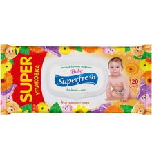 Влажные салфетки Superfresh Календула для детей и мам (120 шт)