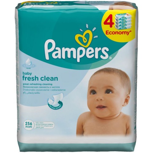 Влажные салфетки детские Pampers Baby Fresh (4*64 шт)