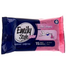 Влажные салфетки детские Emily Style (15 шт)