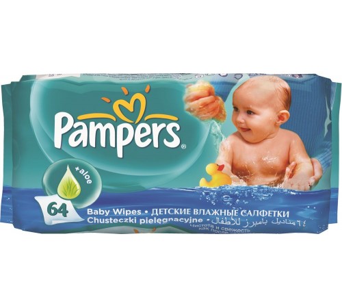 Салфетки детские Pampers Сменный блок (64 шт)